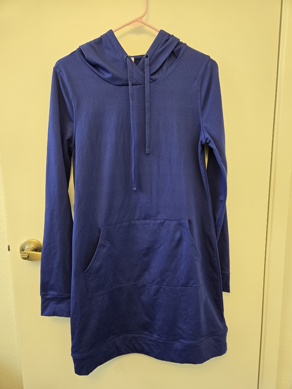 Fabletics Blue Hooded Sweatshirt Dress Tunic Size Small